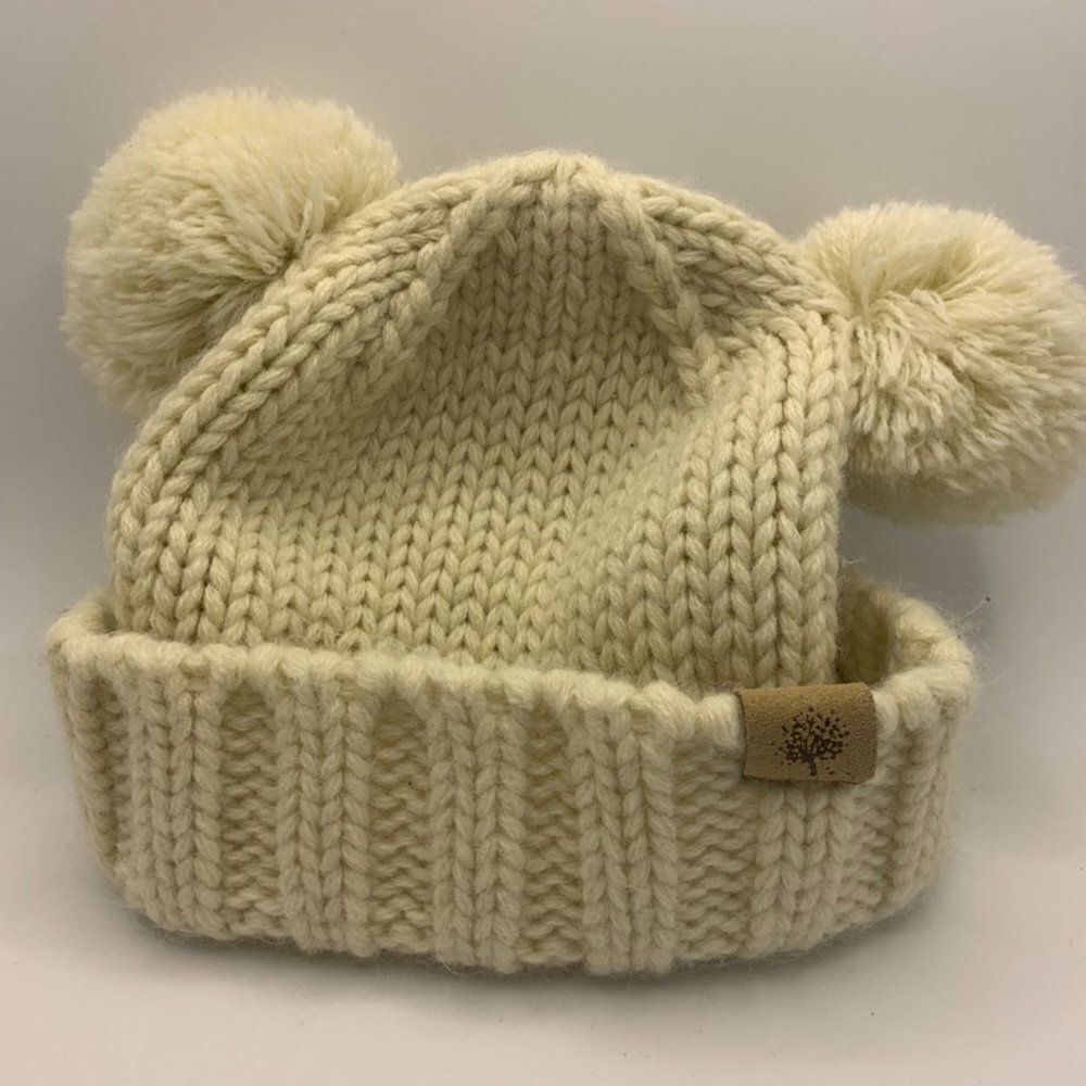Bedford Road Heavy Knit Pom Pom Knit Hat